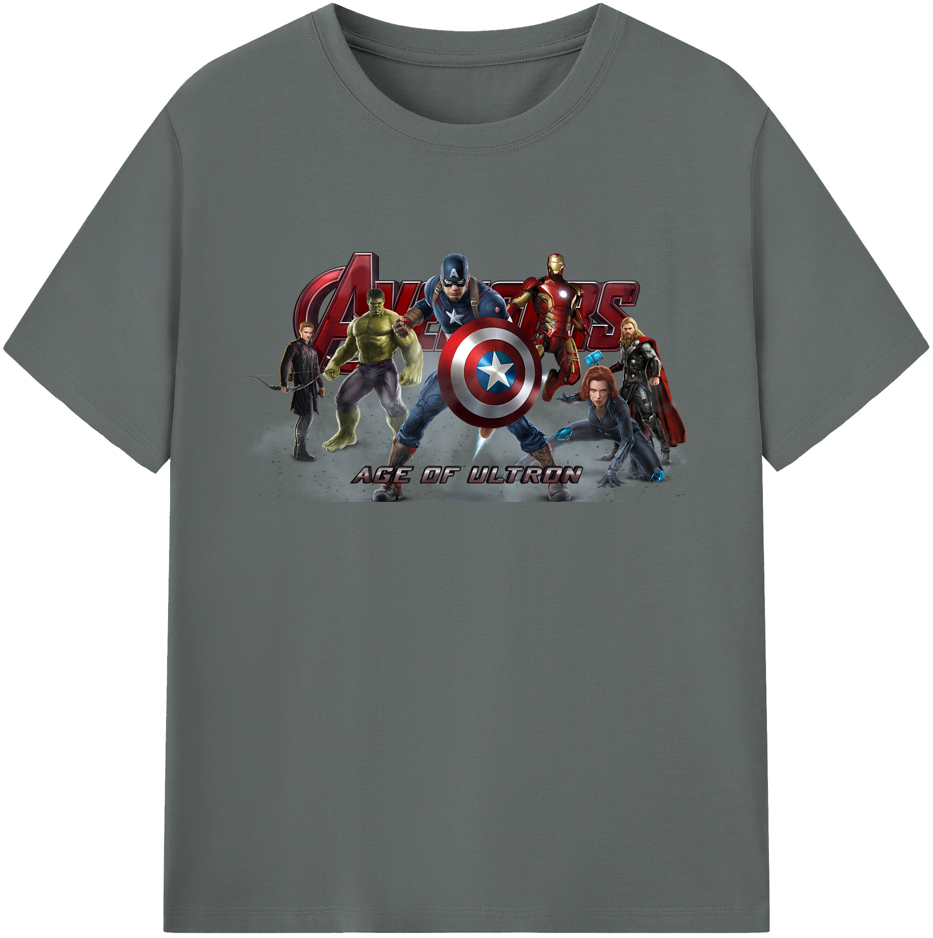 （画像用） アベンジャーズ The Avengers 綿100％ メンズ半袖Tシャツ｜肌触りやわらか＆通気性